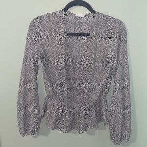 Leopard Print Peplum top